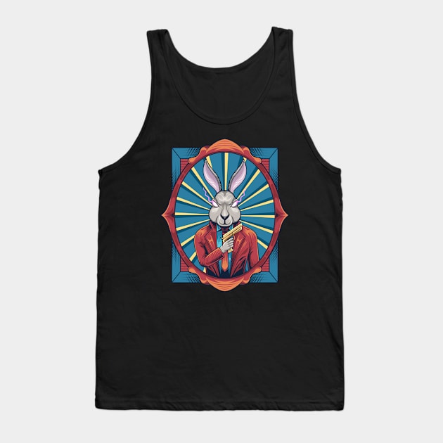 Rabbit Mafia Illustration Tank Top by hazamaxx7